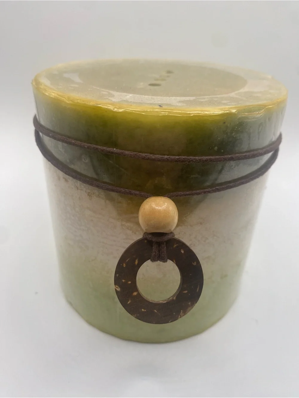Pier 1 pillar candle with a matching ceramic tray great bundle